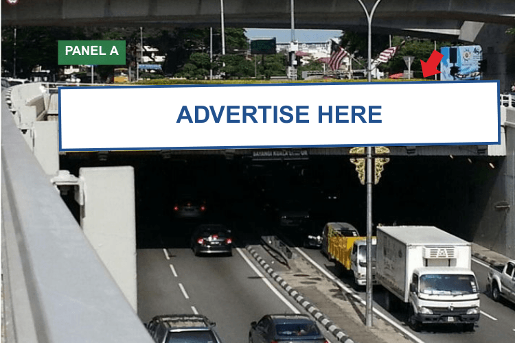 2 Sided Digital Overhead Bridge Billboard at Jalan Maharajalela, Kuala Lumpur