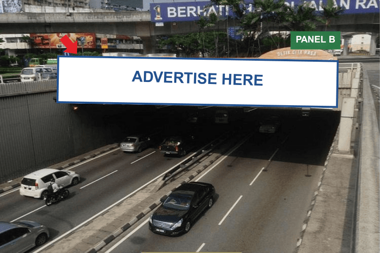 Digital Overhead Bridge Billboard at Jalan Maharajalela, Kuala Lumpur