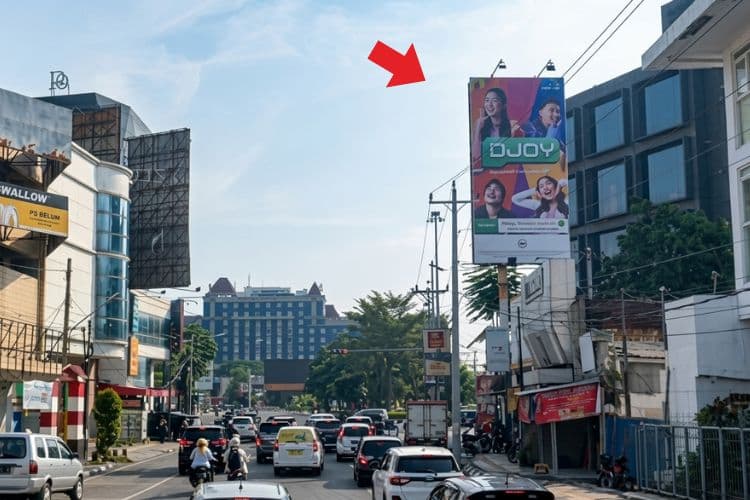 1 Panel Vertical Static Billboard at Jl. Depok, Semarang, Jawa Tengah ((towards Jl. Pemuda))