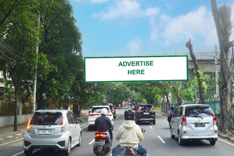 1 Panel FO (Flyover) Billboard at Jl. Tentara Pelajar, Kebayoran Lama, Jakarta Pusat, DKI Jakarta ((Flyover Patal Senayan, towards Kebayoran))