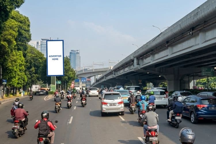 1 Panel Vertical Videotron Billboard at Jl. TB Simatupang, Jakarta Selatan, DKI Jakarta (nearby Fatmawati General Hospital)