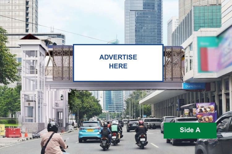 1 Panel LED JPO Billboard at Jl. MH Thamrin, Jakarta Pusat, DKI Jakarta (in front of Sarinah Mall)