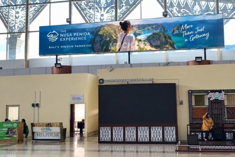 1 Panel Horizontal Airport Lightbox Billboard at Supadio International Airport, Pontianak, Kalimantan Barat (Arrival Exit Area)