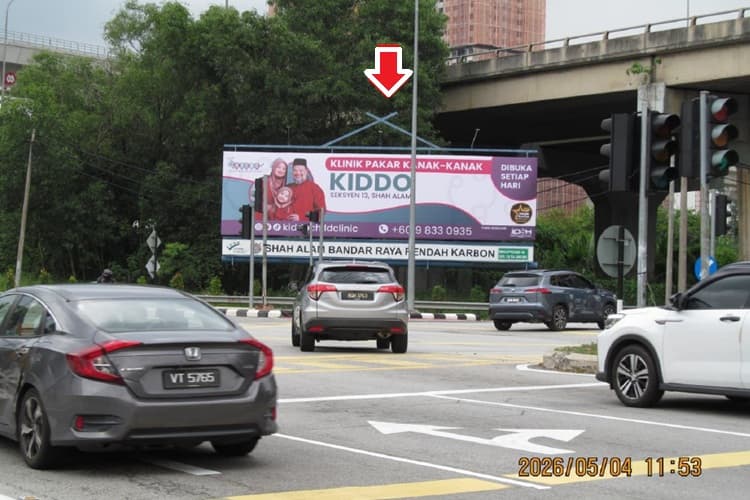 1 Panel Free Standing Billboard at Persiaran Sukan, Shah Alam, Selangor (Near Giant & MSU Shah Alam)