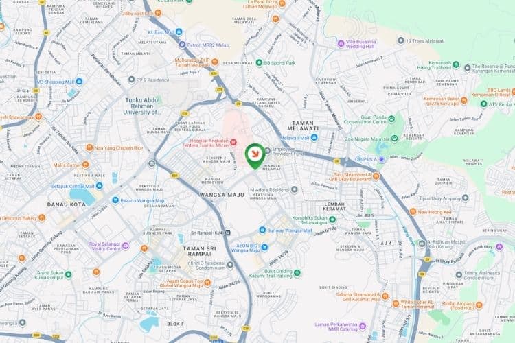Map -  Free Standing Billboard at Jalan 6/27A, Wangsa Maju, Kuala Lumpur