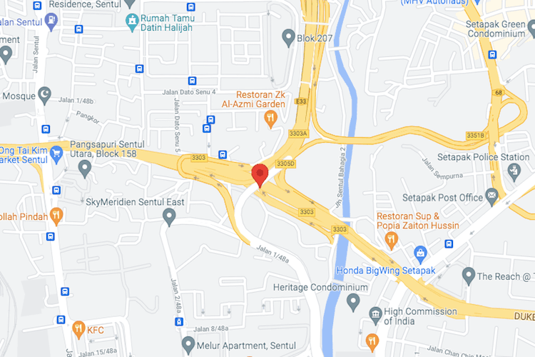 1 Sided Overhead Bridge Billboard at Gombak/Sentul Pasar, DUKE KM5.0 A, Kuala Lumpur
