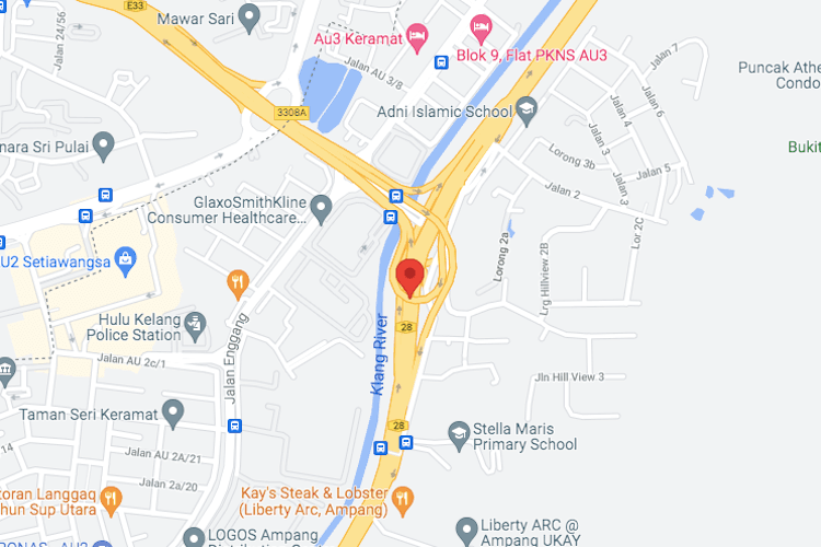 1 Sided Overhead Bridge Billboard at MRR2 Ampang KM0.73 B, Selangor