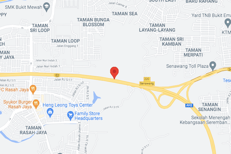 1 Sided Free Standing Billboard at KM257.1 from Port Dickson to Senawang, Negeri Sembilan