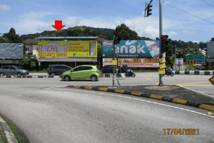 1 Panel Free Standing Billboard at Lebuhraya Selayang Kepong, Batu Caves, Kuala Lumpur (to Selayang Mall)