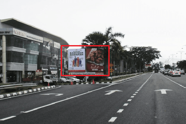 1 Sided Horizontal Minipole Billboard at Jalan Badlishah, Sungai Petani, Kedah (beside Amanjaya Mall)