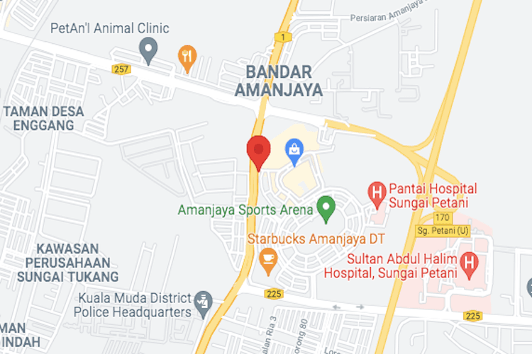 1 Sided Horizontal Minipole Billboard at Jalan Badlishah, Sungai Petani, Kedah (beside Amanjaya Mall)