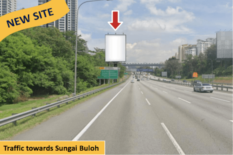 2 Sided Unipole Billboard at New Klang Valley Highway, Kuala Lumpur