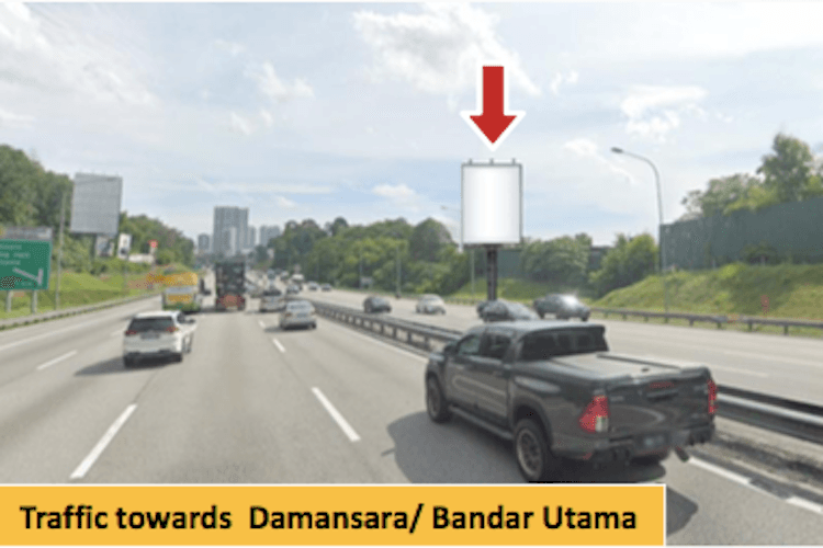 2 Sided Unipole Billboard at New Klang Valley Highway, Kuala Lumpur