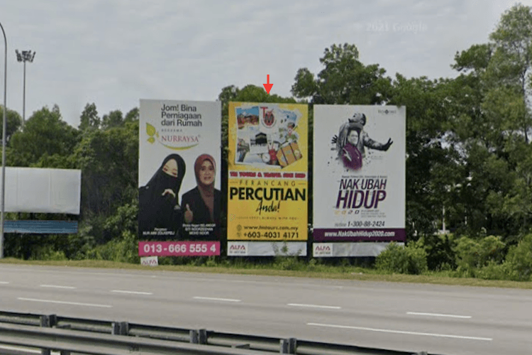 1 Sided Free Standing Billboard at KM305.1, North-South (PLUS) Highway, Selangor (B)