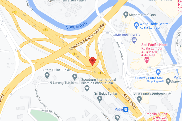 2 Sided Overhead Bridge Billboard at Flyover Near PWTC, Crossing Jalan Tun Razak, Kuala Lumpur