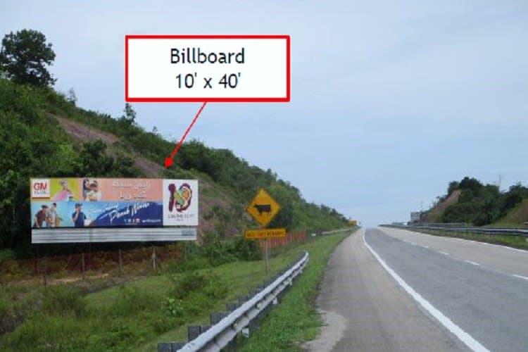 1 Sided Free Standing Billboard at LPT KM419.30 Jerangau, Terengganu
