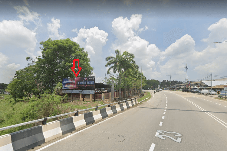 1 Sided Free Standing Billboard at from Bandar Tangkak to Lebuhraya Plus near Petronas Station Tangkak, Johor