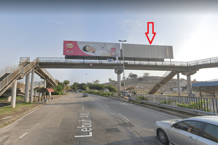 1 Sided Overhead Bridge Billboard at Lebuh AMJ, Melaka (near SJK (C) Malim, right panel)