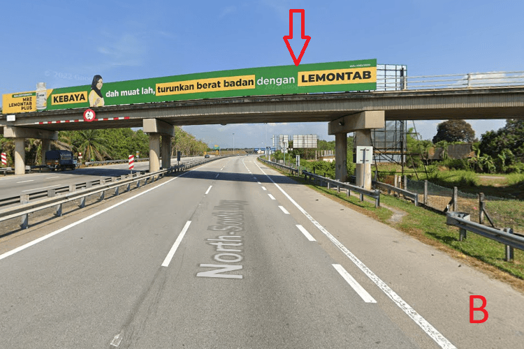 2 Panel Overhead Bridge Billboard at PLUS Highway KM175, Bandar Baharu, Kedah