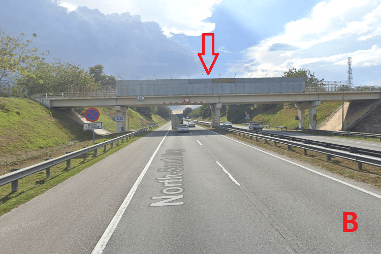 2 Sided Overhead Bridge Billboard at KM 187.7 NSE, Melaka