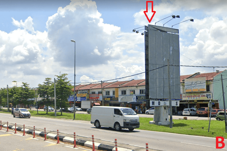 1 Sided Vertical Minipole Billboard at Jalan Klang - Teluk Intan, Kuala Selangor, Selangor