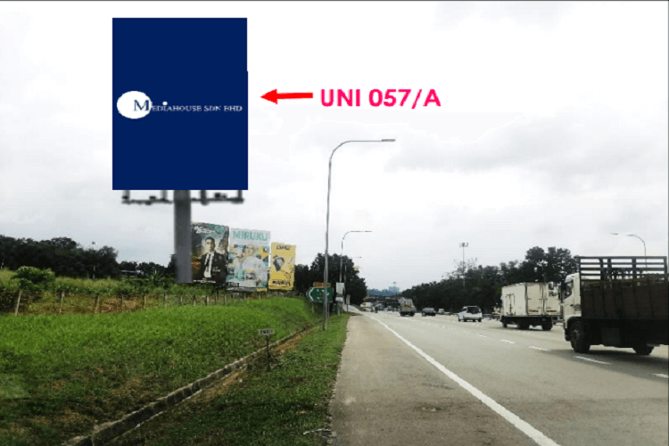 1 Sided Vertical Unipole Billboard at NSE KM 296.9, Bandar Baru Bangi, Selangor