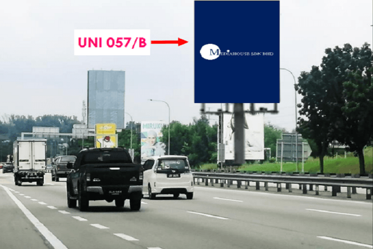 1 Sided Vertical Unipole Billboard at NSE KM 296.9, Bandar Baru Bangi, Selangor
