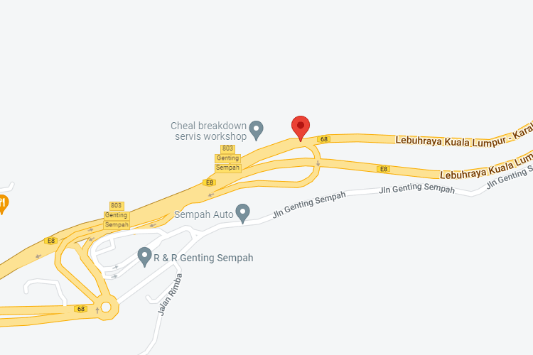 1 Sided Overhead Bridge Billboard at from Gombak / Kuala Lumpur towards Karak / Kuantan at KM 38.95, Westbound (A), Pahang