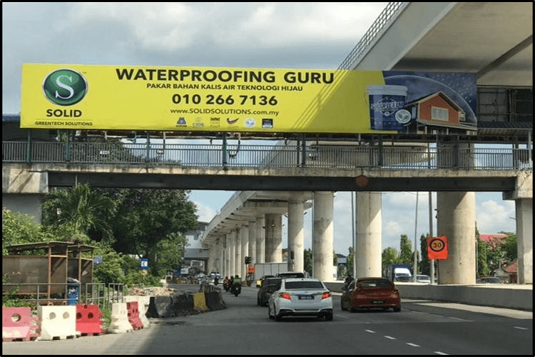 1 Sided Overhead Bridge Billboard at Jalan Langat (A), Klang, Selangor