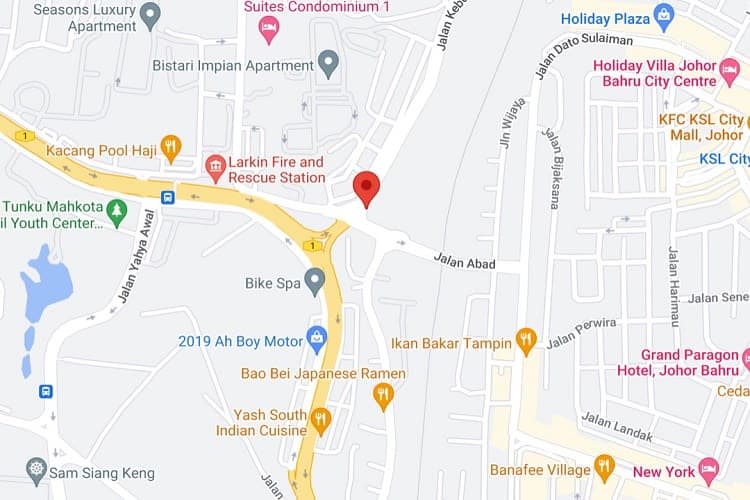 1 Panel Free Standing Billboard at Jalan Kebun Teh, Johor Bahru, Johor (cross junction)