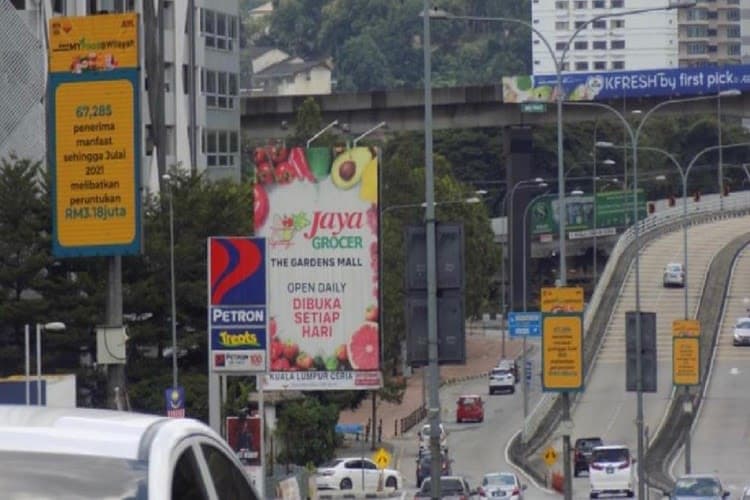 13 Panel Digital Street Bunting Billboard at Jalan Maarof 1, Bangsar, Kuala Lumpur (in front Bangsar Village)