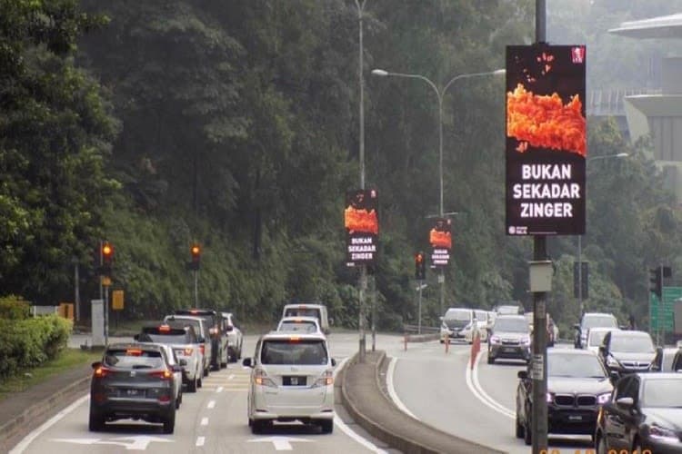 13 Panel Digital Street Bunting Billboard at Jalan Maarof 2, Bangsar, Kuala Lumpur (in front BSC)