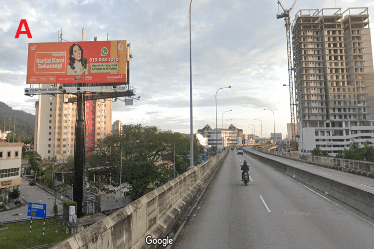 2 Sided Unipole Billboard at Jalan Tun Dr Awang, Jalan Sultan Azlan Shah, Bayan Lepas, Penang