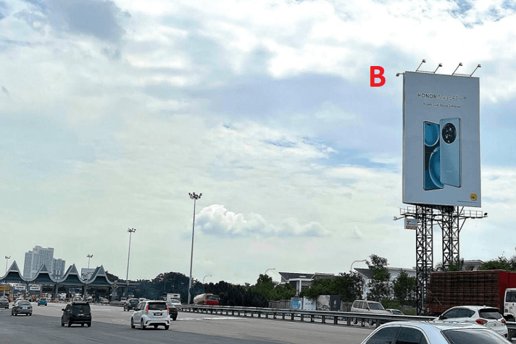 2 Sided Vertical Twinpole Billboard at NSE KM145.9, Juru, Seberang Perai, Penang (near Juru Toll Plaza)