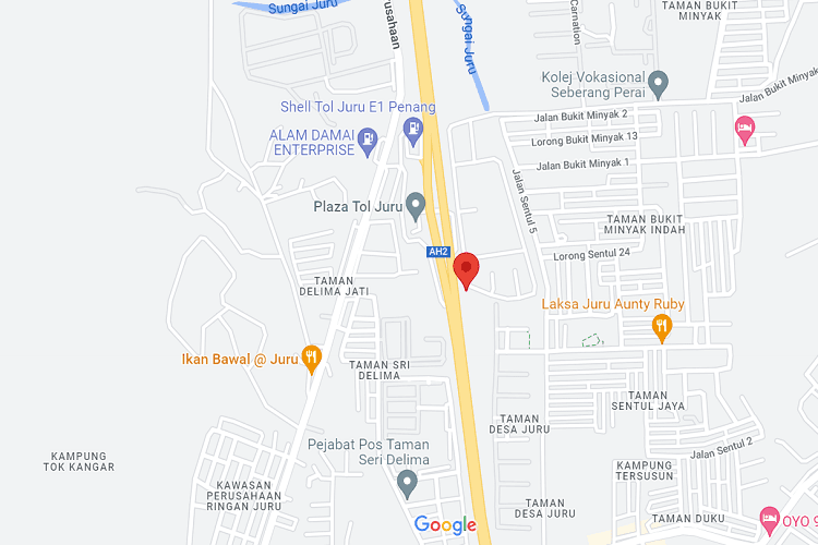2 Sided Vertical Twinpole Billboard at NSE KM145.9, Juru, Seberang Perai, Penang (near Juru Toll Plaza)