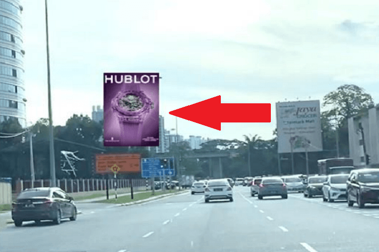 1 Sided Unipole Billboard at Jalan Ampang, Kuala Lumpur