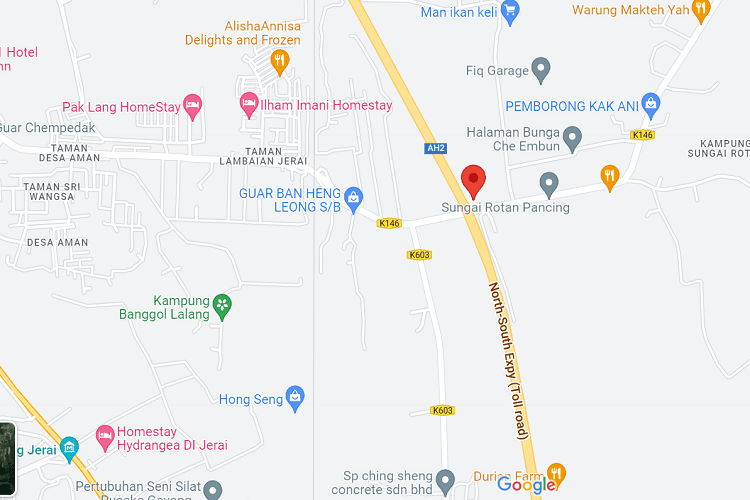 1 Sided Vertical Minipole Billboard at NSE Highway KM 78.4, Pendang, Kedah