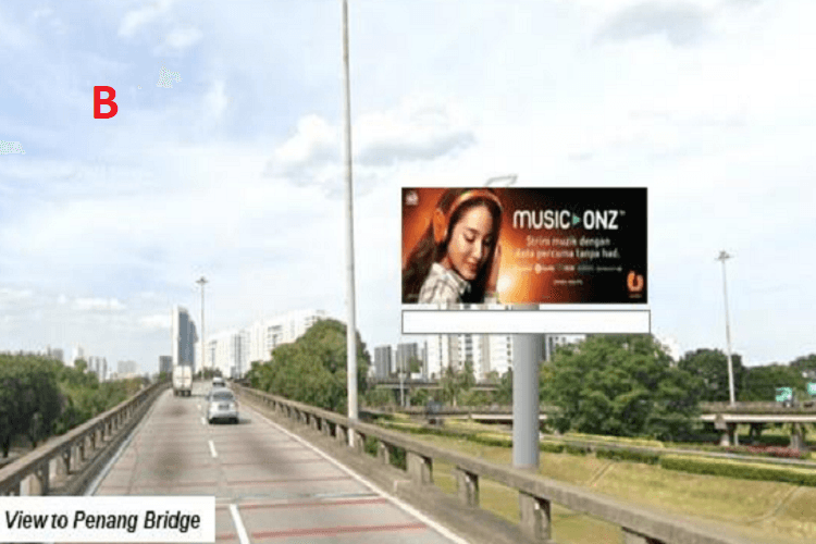 2 Sided Unipole Billboard at Tun Dr. Lim Chong Eu Highway, Gelugor, Penang