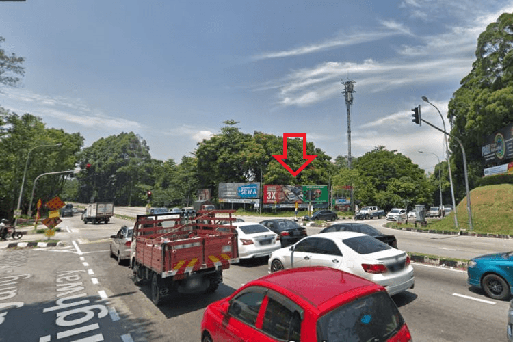 1 Sided Free Standing Billboard at Kepong, Kuala Lumpur