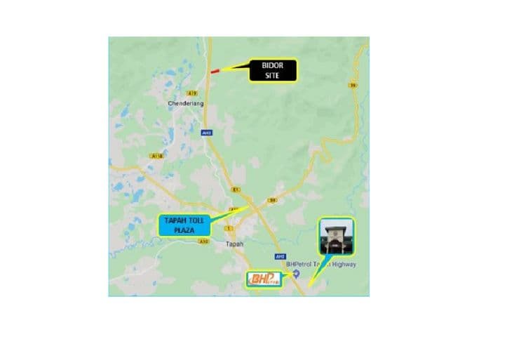 1 Sided Free Standing Billboard at North South Expressway KM320.3, Bidor, Perak