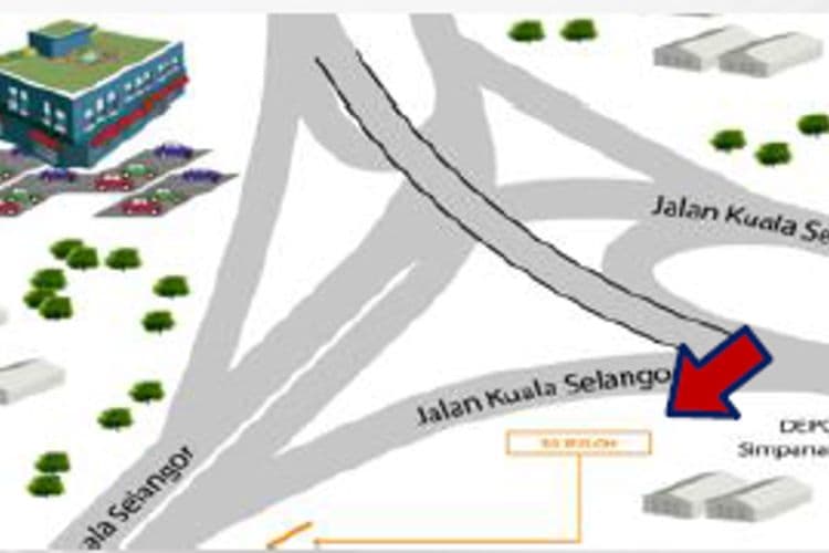 1 Sided Free Standing Billboard at Jalan Sungai Buloh Intersection, Selangor