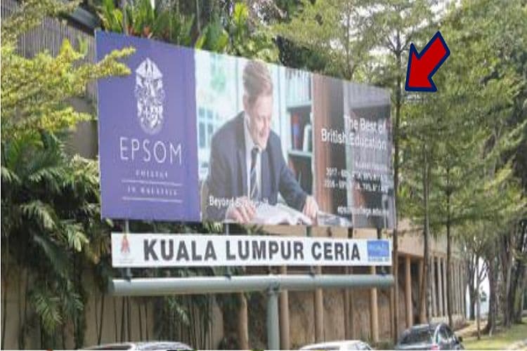 1 Sided Free Standing Billboard at Bukit Damansara Intersection, Selangor