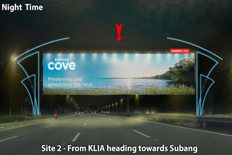 2 Sided Giant Gantry Billboard at Elite Highway, R&R Dengkil (KM24.2), Selangor