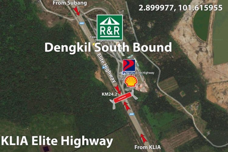 2 Sided Giant Gantry Billboard at Elite Highway, R&R Dengkil (KM24.2), Selangor
