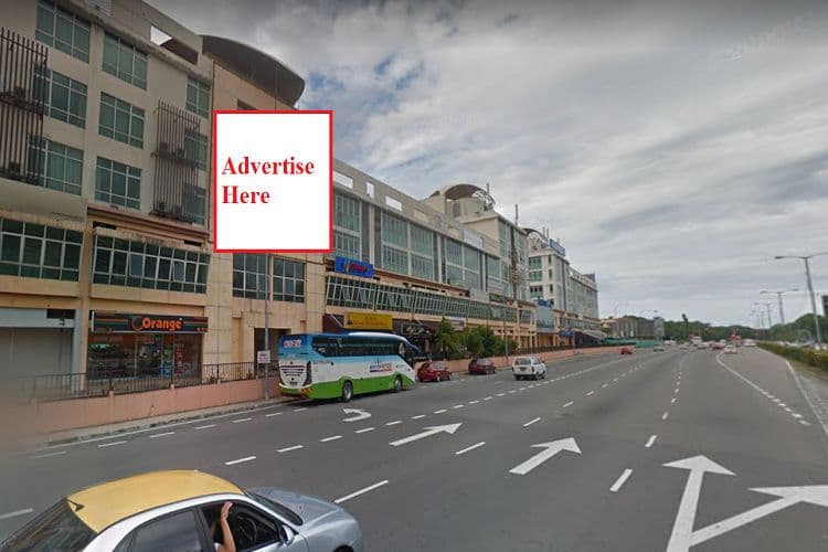 1 Sided Wall-Banner Billboard at Harbour City Building, Sabah