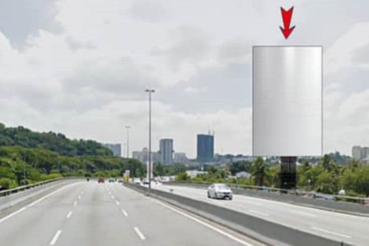 2 Sided Unipole Billboard at NPE Plaza Tol PJ (KM9.5), Kuala Lumpur