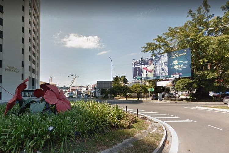 1 Sided Free Standing Billboard at Perkasa roundabout, Sabah