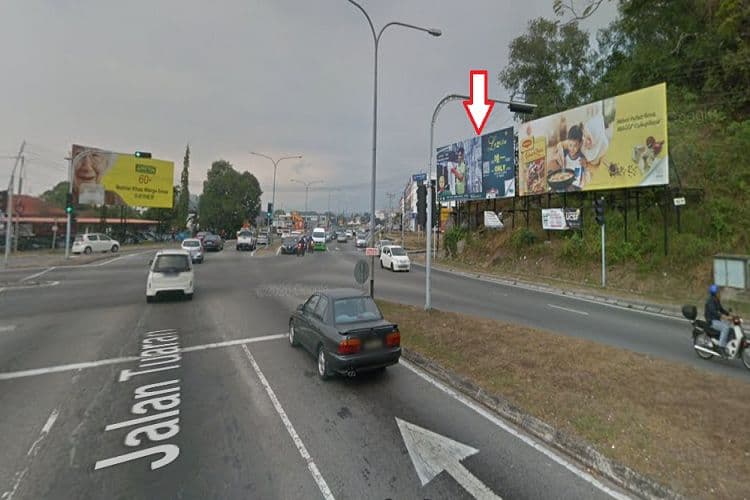 1 Sided Free Standing Billboard at Jalan Tuaran / Jalan Pasir near Plaza Juta & Servay Hypermarket, Sabah