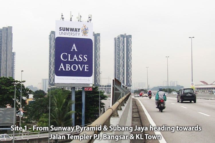 2 Sided Unipole Billboard at NPE PJ KM8.3, Petaling Jaya, Selangor