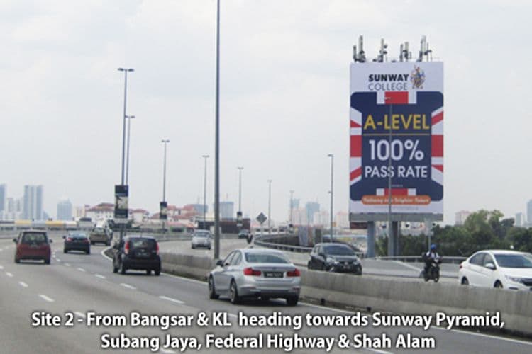2 Sided Unipole Billboard at NPE PJ KM8.3, Petaling Jaya, Selangor